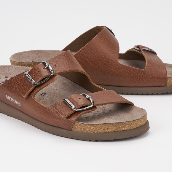 Mephisto Shoes - Mephisto Harmony Slide Sandals Brown Sz 37 (6-6.5)